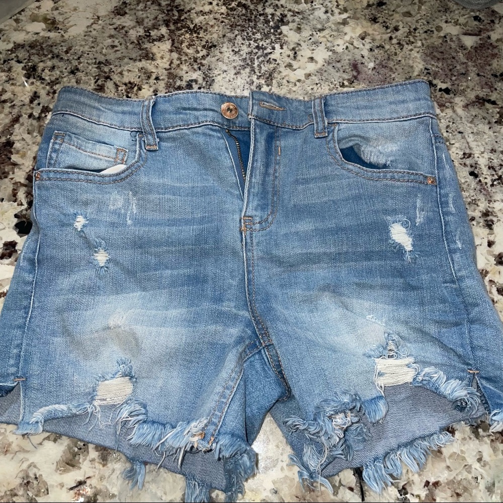 Vanilla star denim shorts